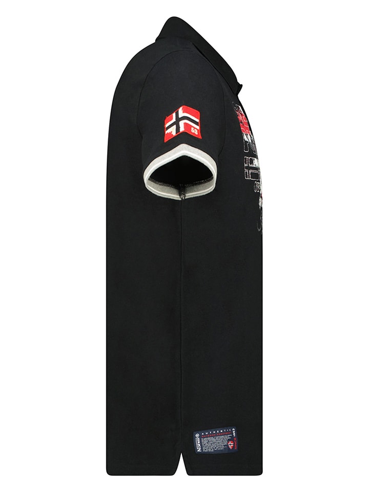 Geographical Norway Poloshirt in Schwarz günstig kaufen