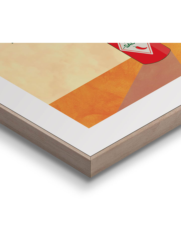 Orangewallz Gerahmter Kunstdruck 