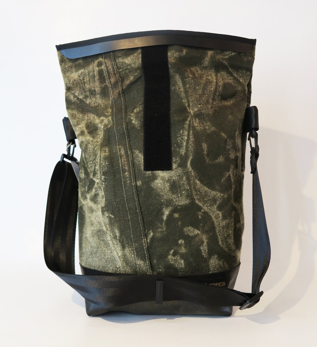LEONCA Handtaschen khaki Fahrradtasche Zeltleinen Oliv dunkel