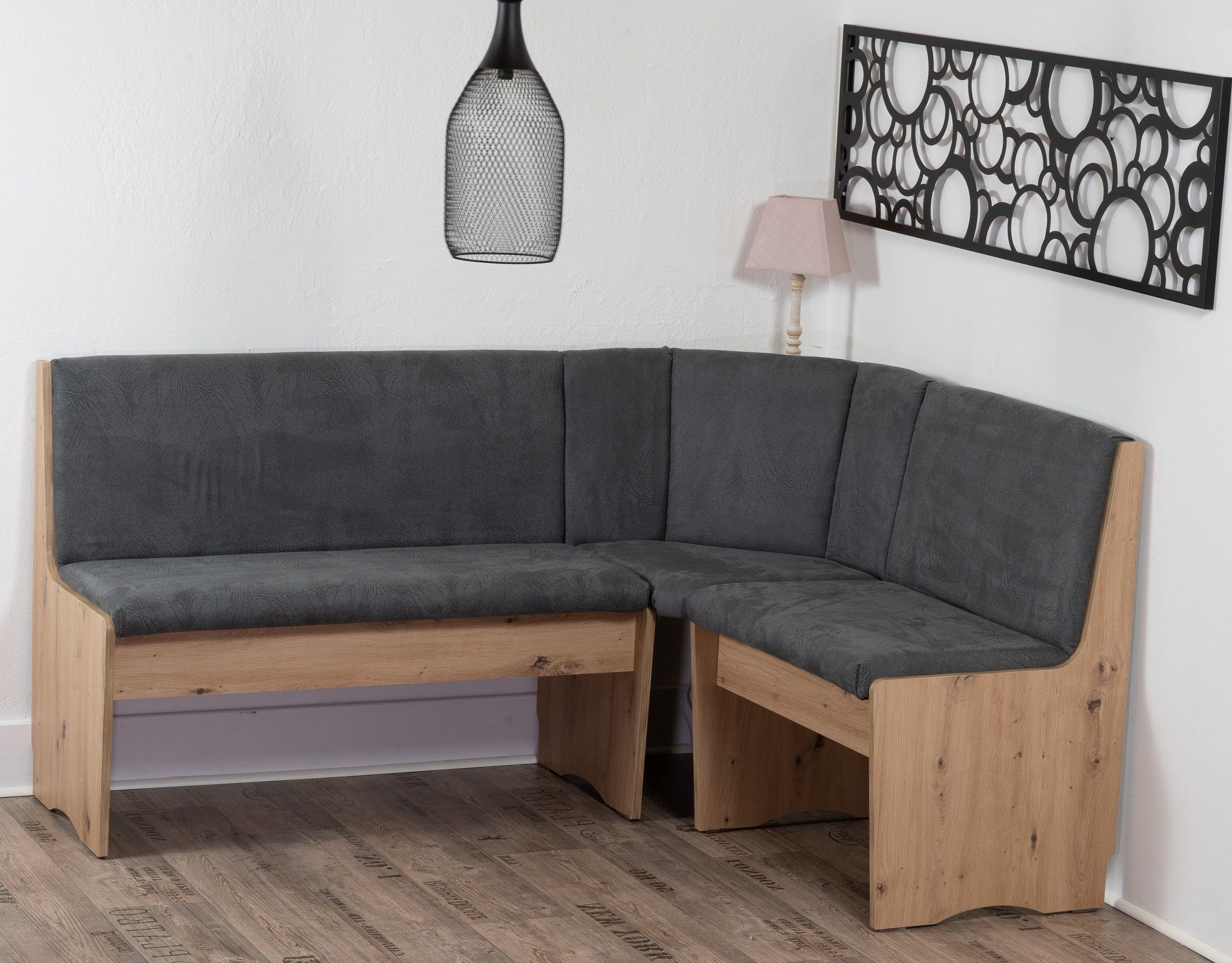 Stolebaenk Eckbankgruppe Duisburg Artisan Titanic Ibiza PE/MA, (Eckbankgruppe, 1 x Eckbank, 1 x Tisch, 2 Stühle), Eckbank beidseitig aufbaubar