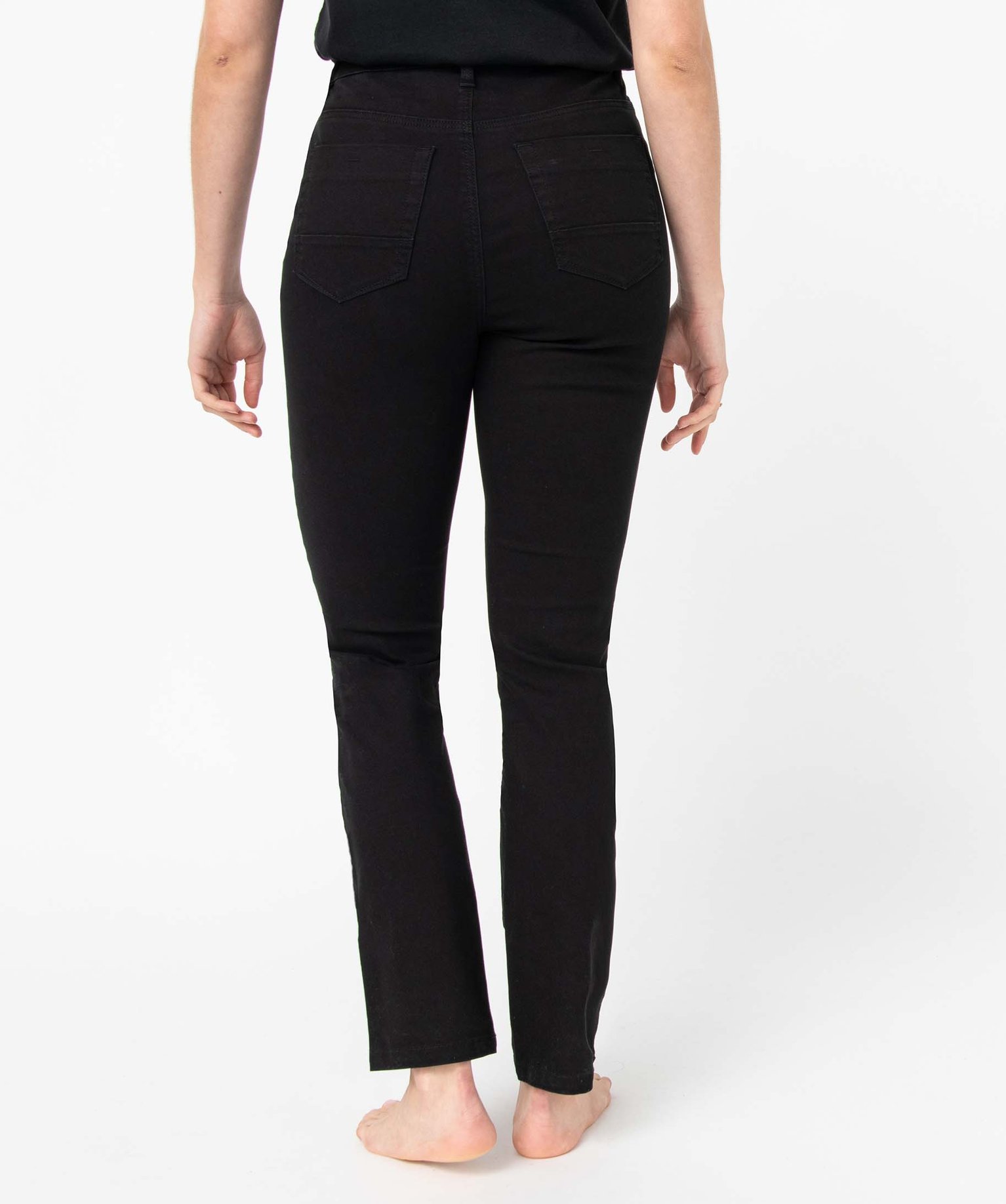Pantalon femme coupe Regular taille normale - L26 noir | GEMO