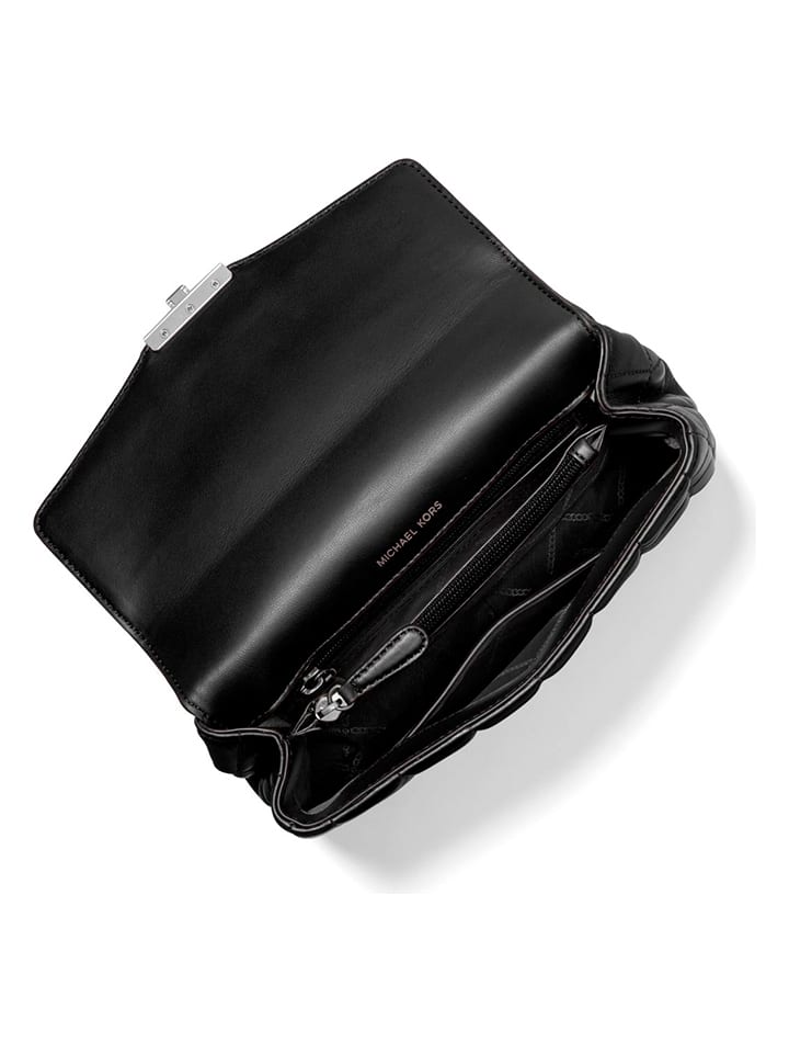 Michael Kors Leder-Umhängetasche in Schwarz - (B)24 x (H)14 x (T)7,5 cm günstig kaufen onesize
