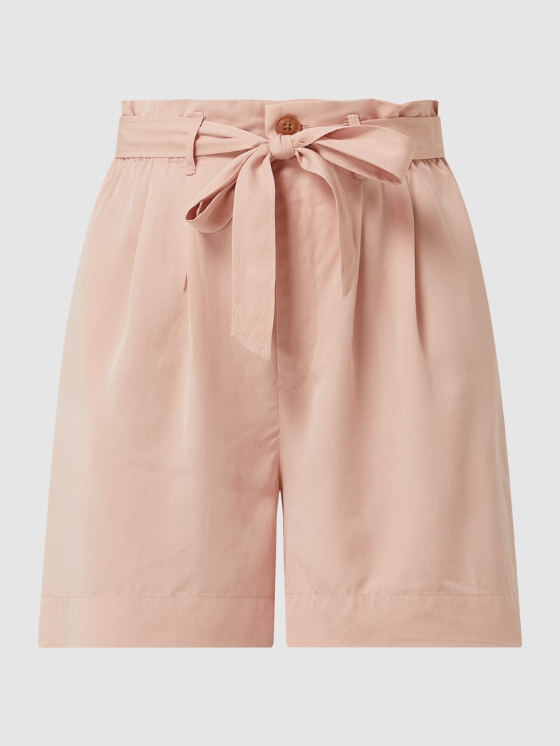 Shorts mit Paperbag-Bund Modell 'Smart' in rosa