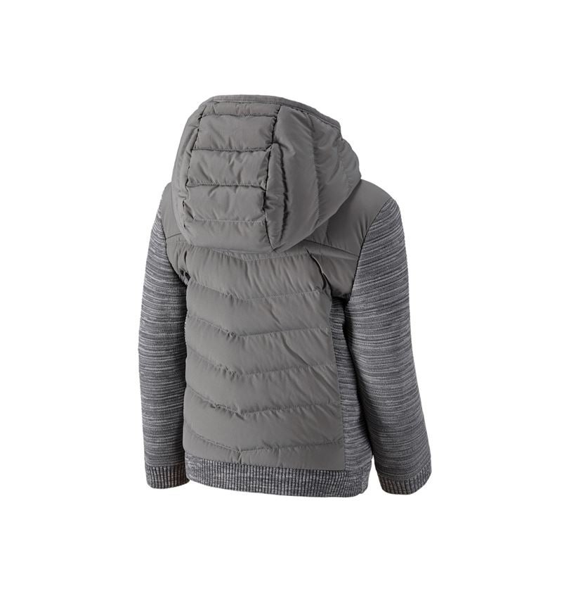 Hybrid Kapuzenstrickjacke e.s.motion ten,Kinder