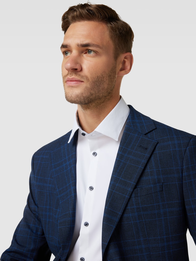 2-Knopf-Sakko mit Tartan-Karo Modell 'Martini' in dunkelblau