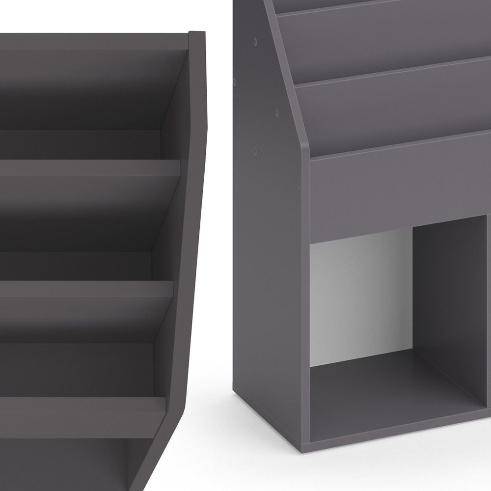 Vicco Bücherregal Kinderregal Aufbewahrungsregal LUIGI Grau