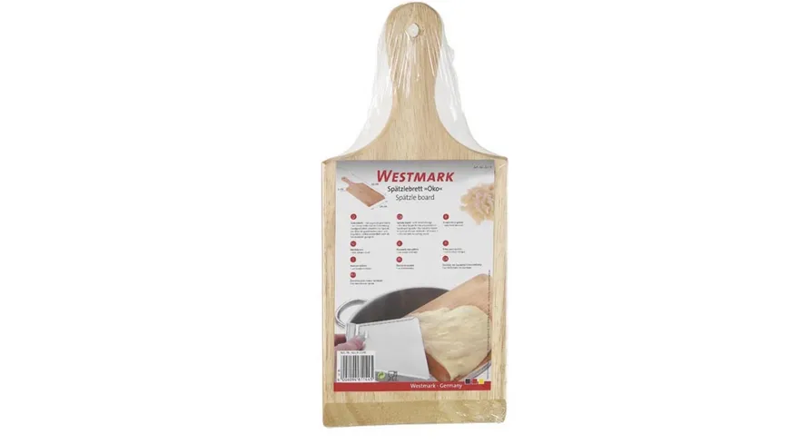 WESTMARK Spätzlebrett + Schaber-Set braun/silber