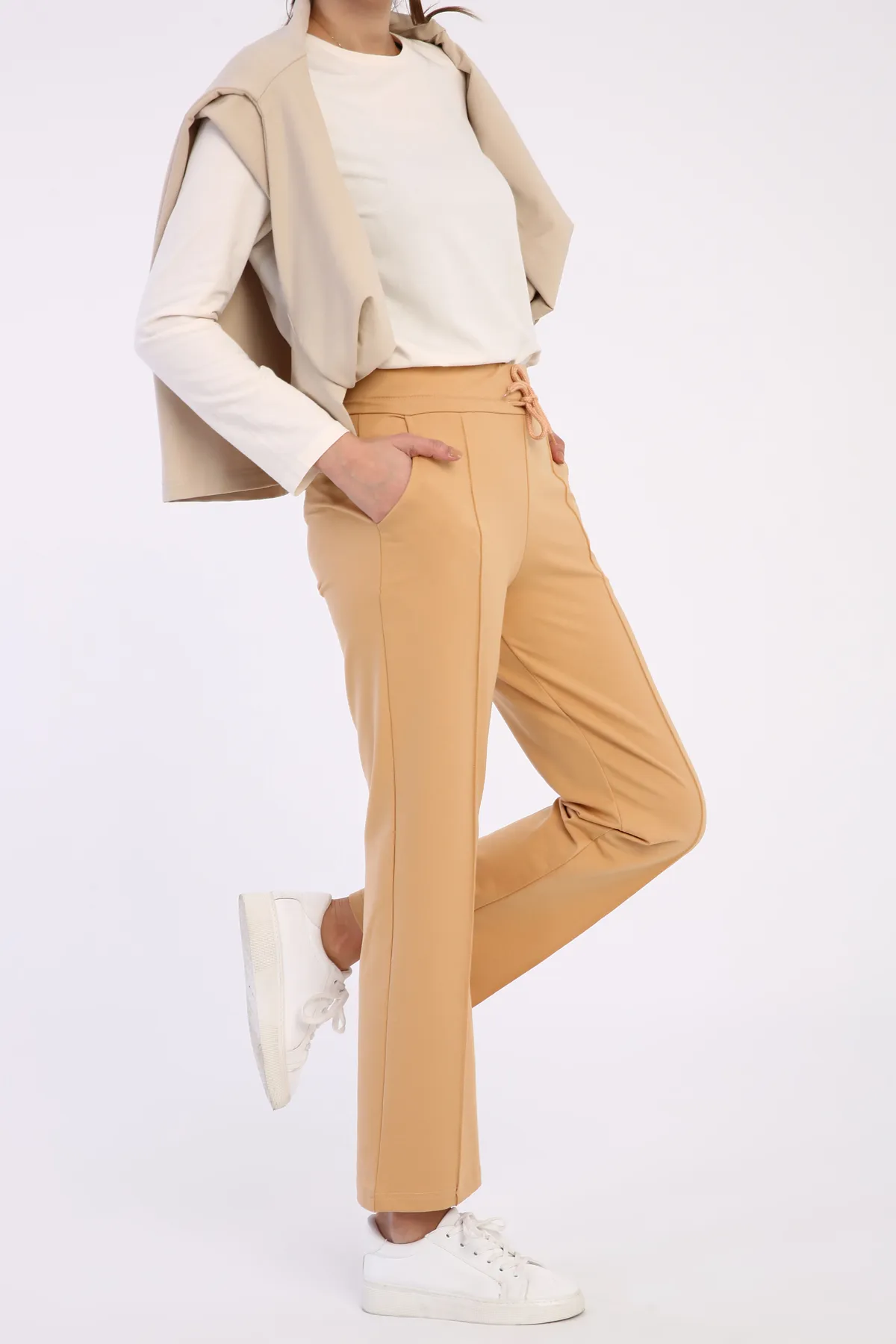 ALLDAY  Hellbeige Jogginghose mit Taschen