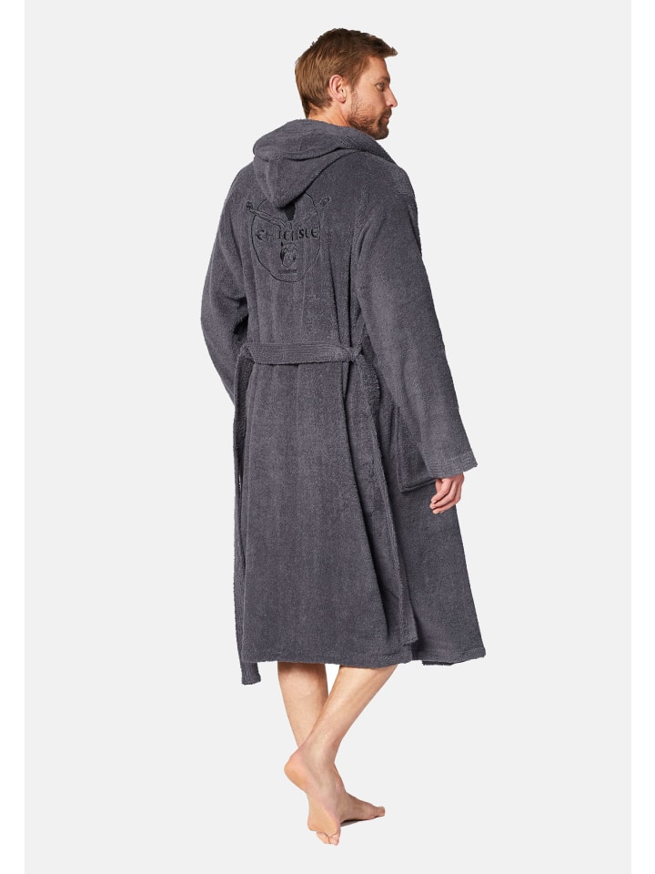Chiemsee Bademantel Bathrobe Unisex in grau günstig kaufen