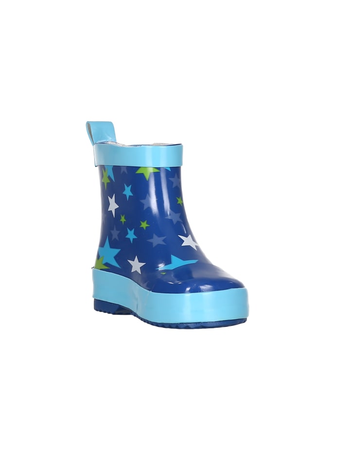 Playshoes Gummistiefel Halbschaft Sterne in Blau günstig kaufen