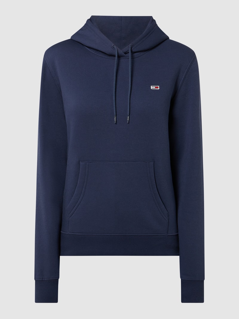 Hoodie aus Baumwollmischung in dunkelblau