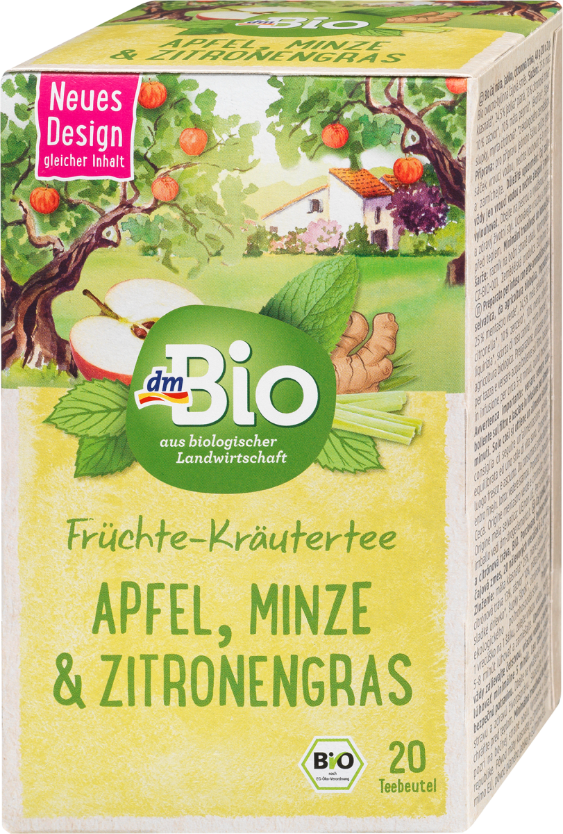 Früchte- & Kräuter-Tee Apfel, Minze & Zitronengras (20 x 2 g), 40 g
