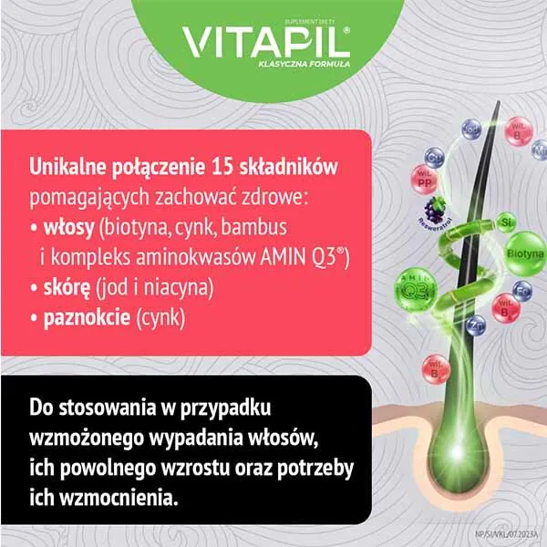 Vitapil Biotin + Bambus, Tablete