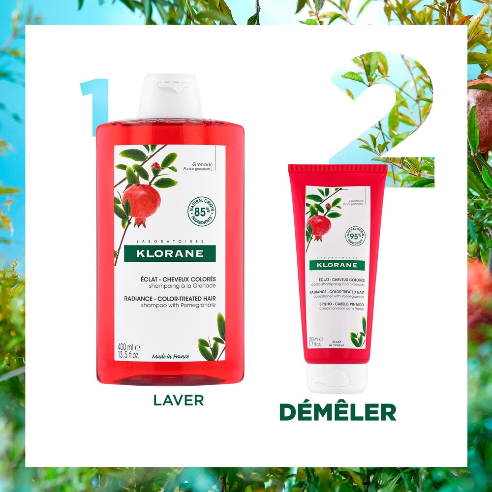 Klorane Klorane - Grenade - Après-shampoing écla t  à la Grenade - Cheveux colorés 200ml Après Shampoing