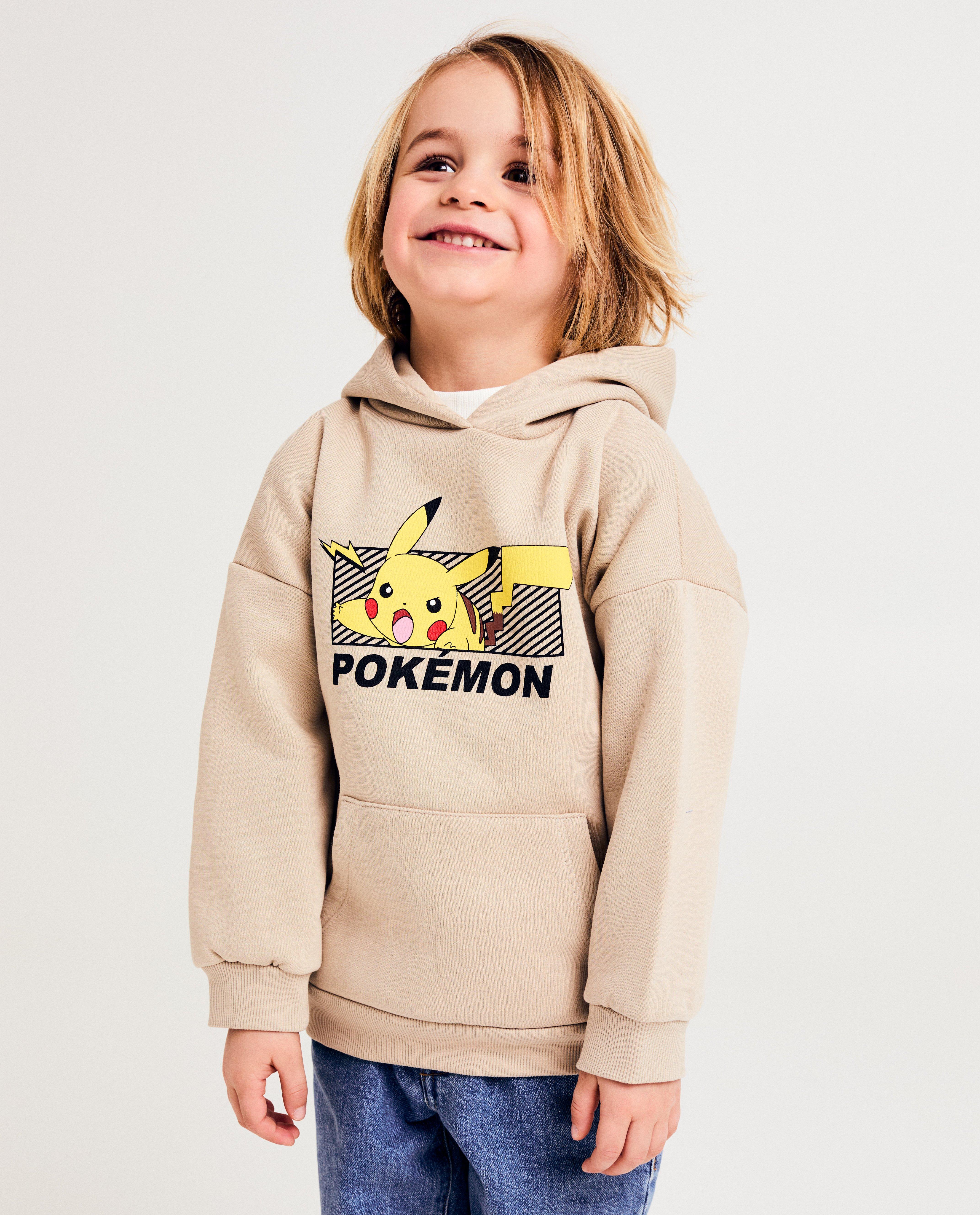 Pokémon Hoodie med Pikachu-tryck ljusblå