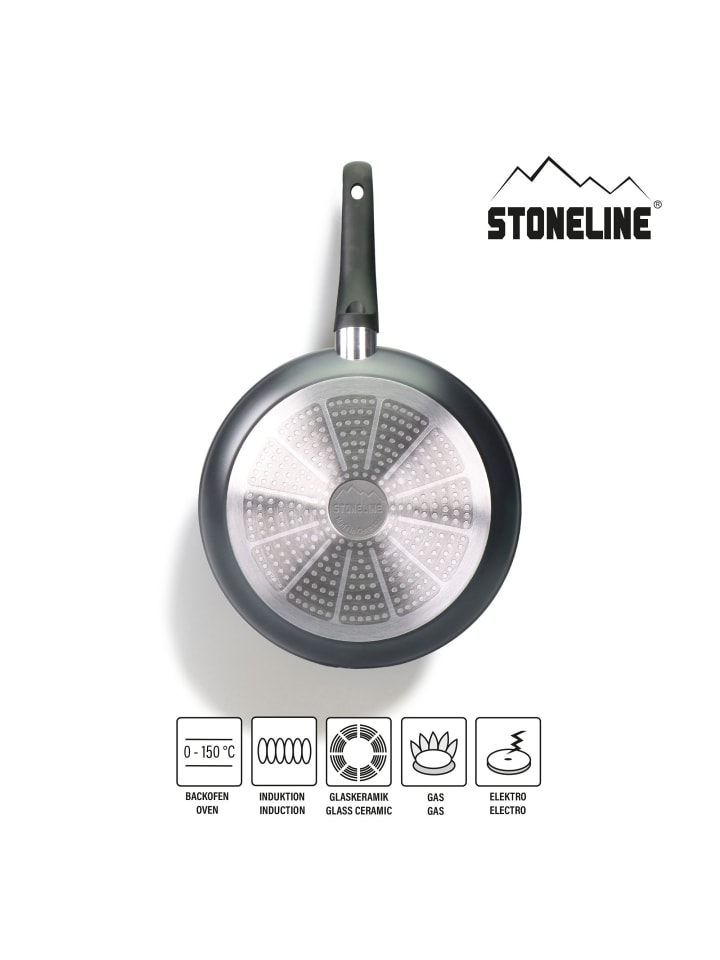 Stoneline Pfannen-Set 6-teilig mit Magnet Griff | ohne Deckel in Anthrazit günstig kaufen onesize