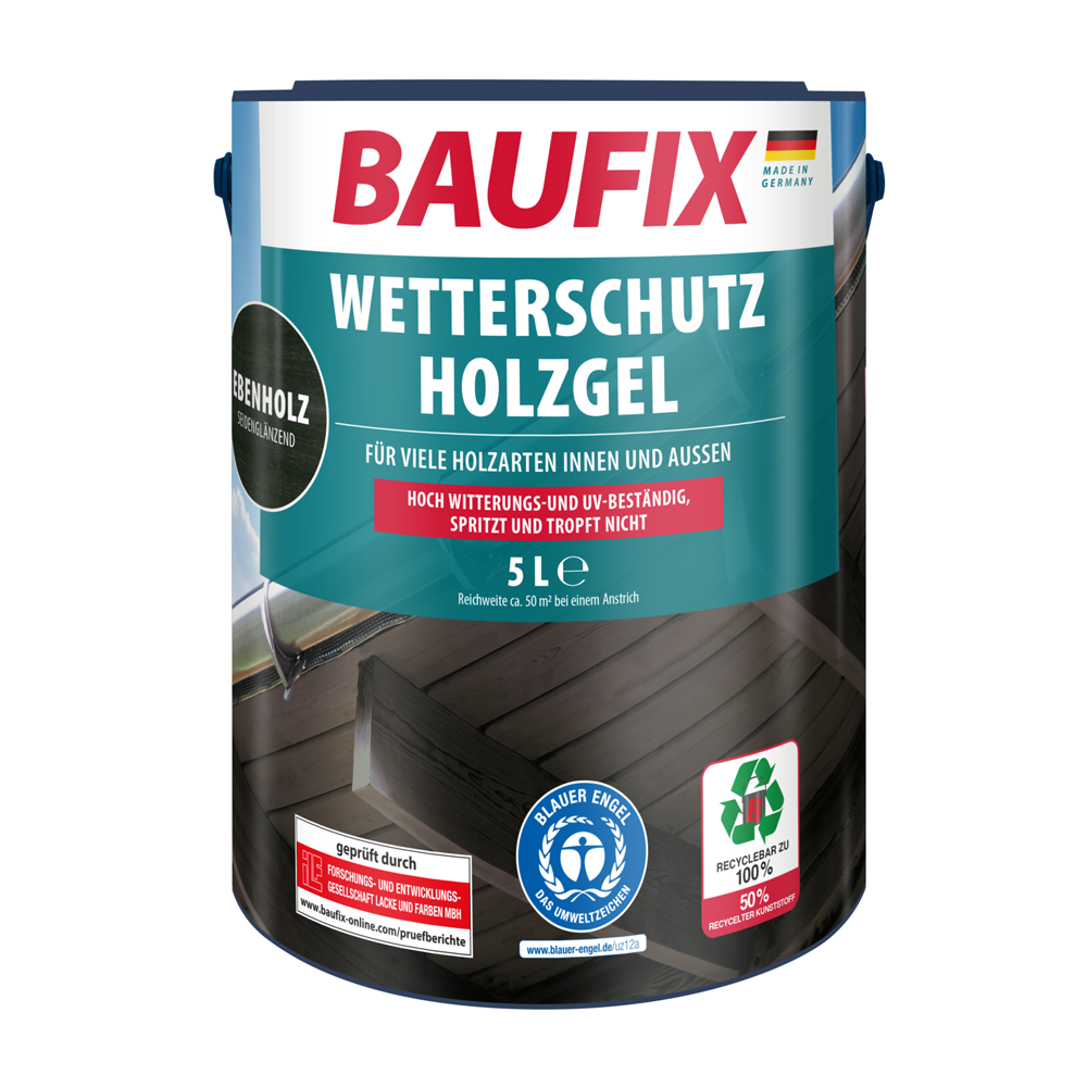 Baufix Wetterschutz-Holzgel Ebenholz