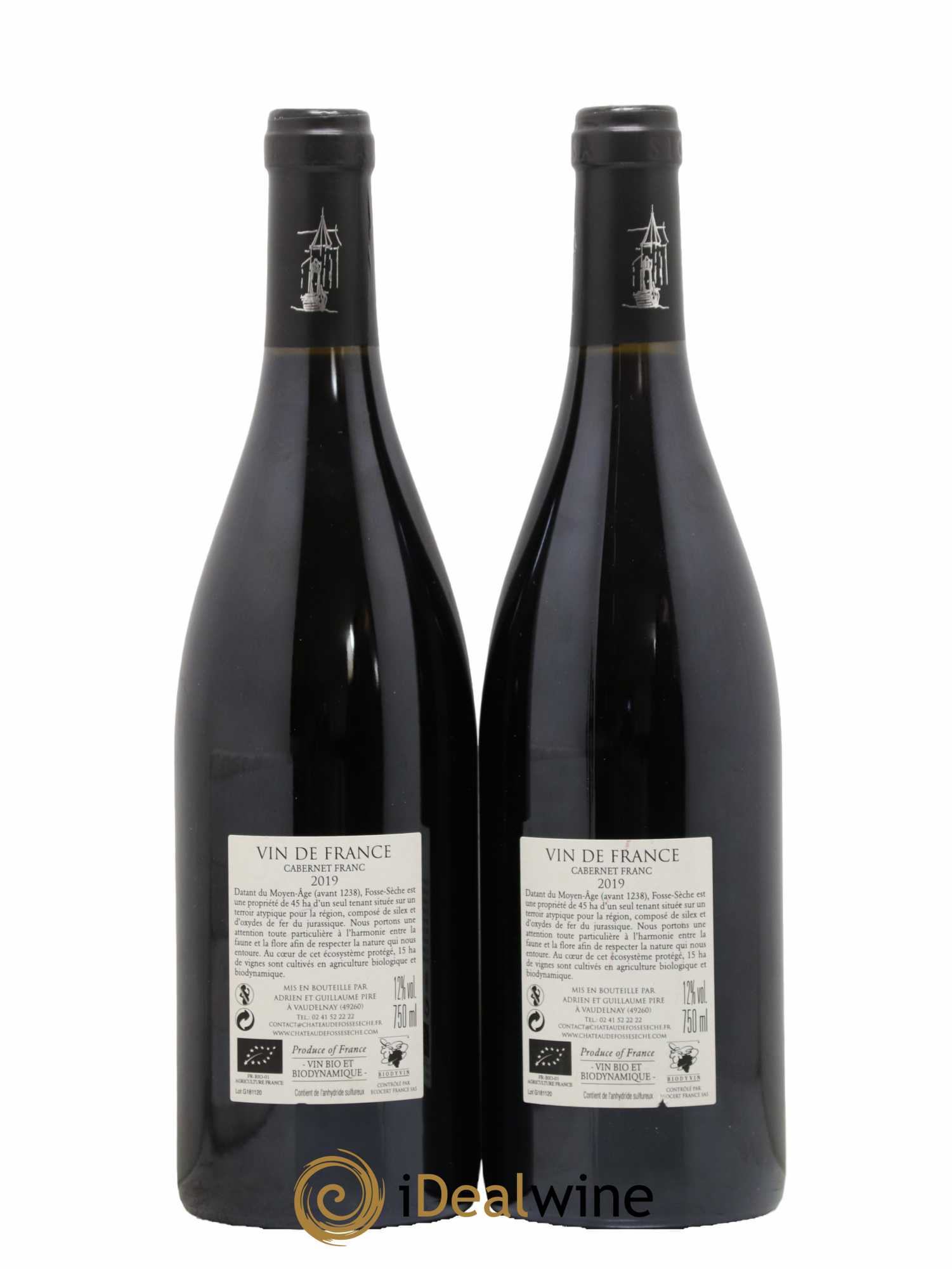 Vin de France Gondwana Château de Fosse-Sèche  2019 - Lot de 2 Bouteilles