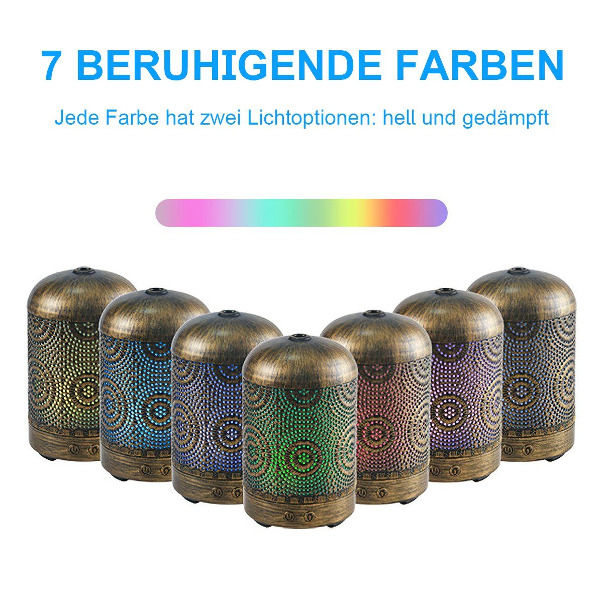 Welikera Luftbefeuchter Aromatherapie Diffusor, Luftbefeuchter Nachtlicht für Schlafzimmer