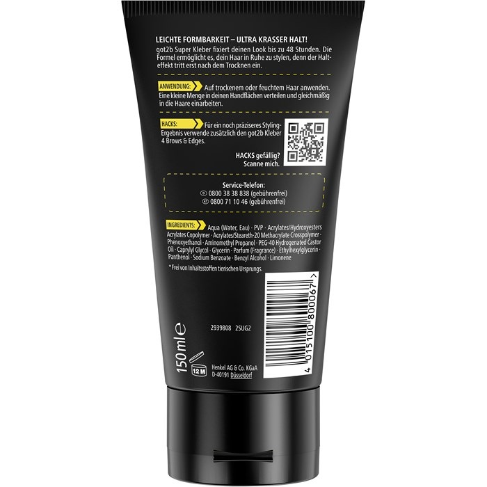 Superkleber Styling Gel