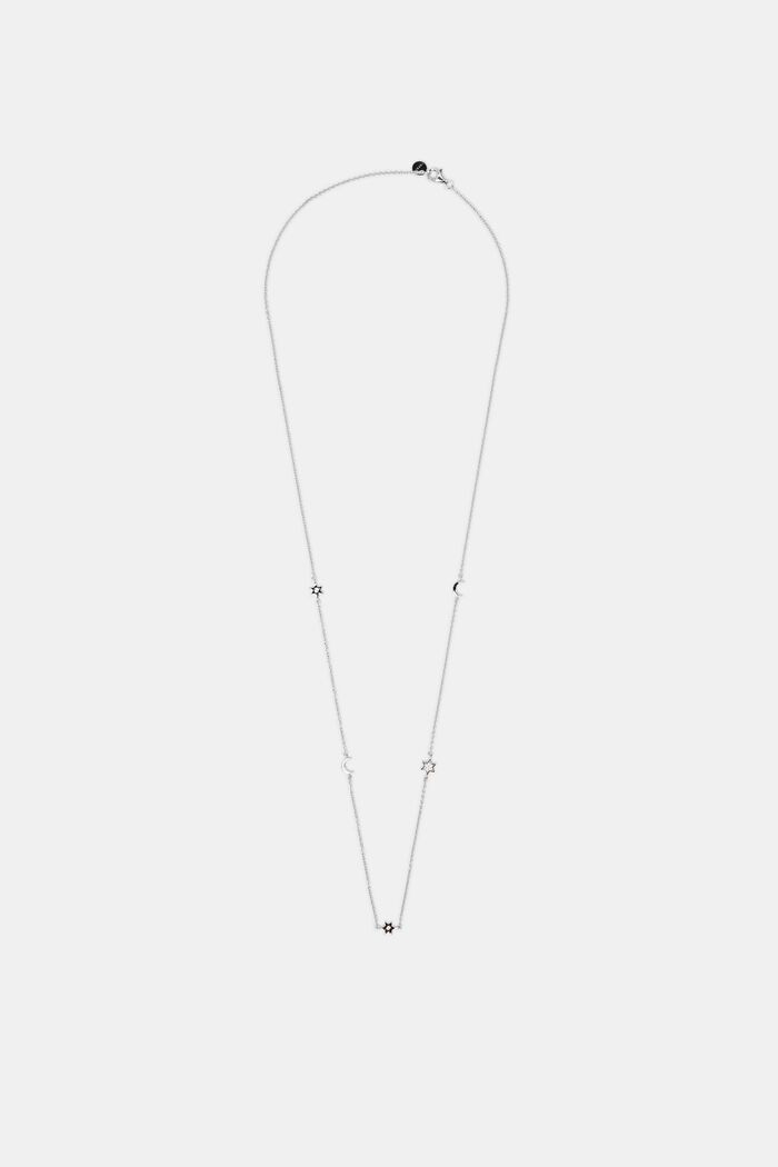 Halskette mit festen Anhängern, Sterlingsilber