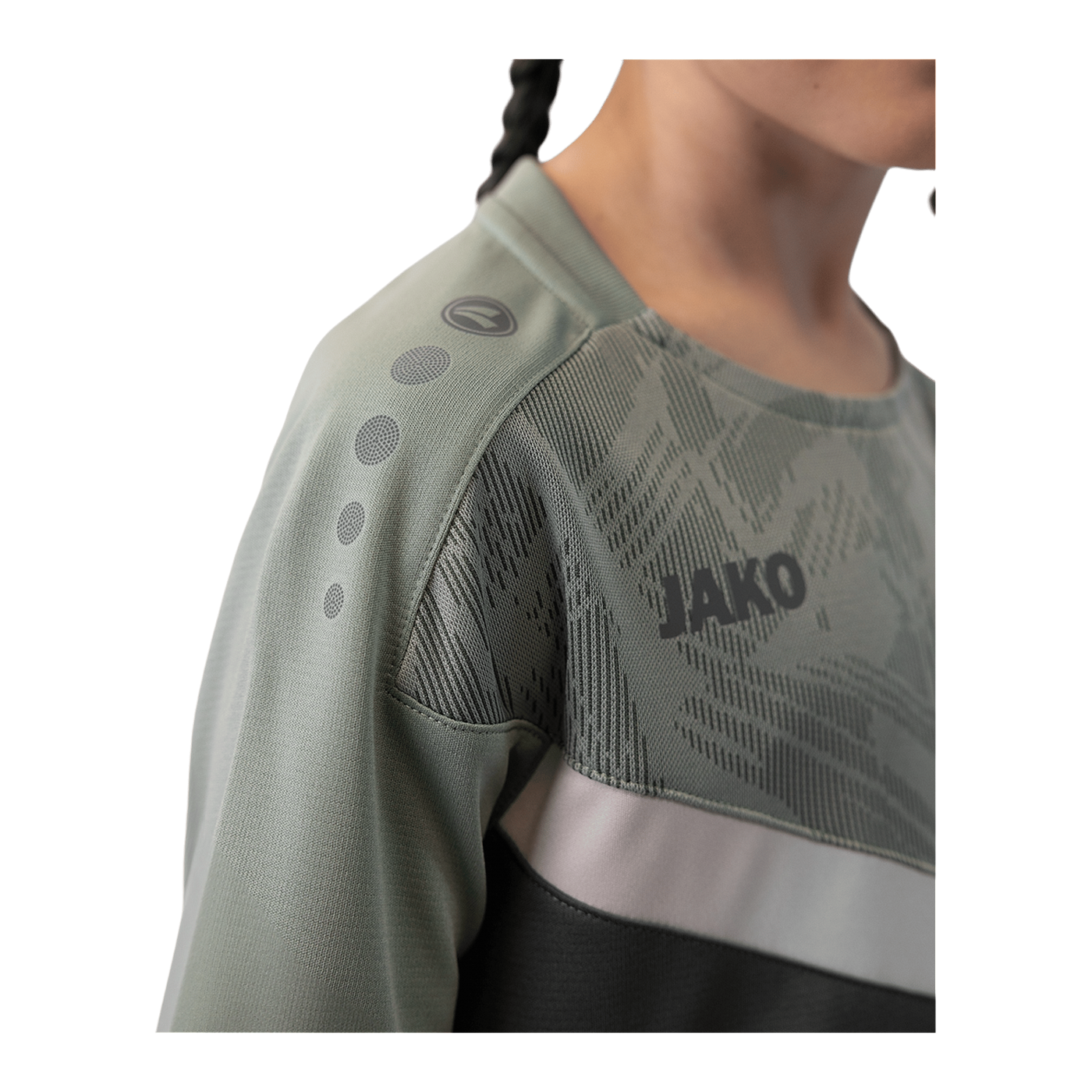 JAKO Icon T-Shirt Kids Grau Grün F852