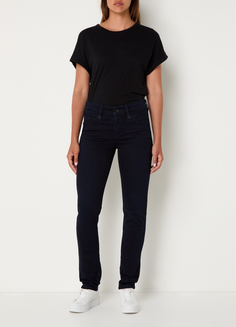 MAC Jeans Rich high waist slim fit jeans with dark wash