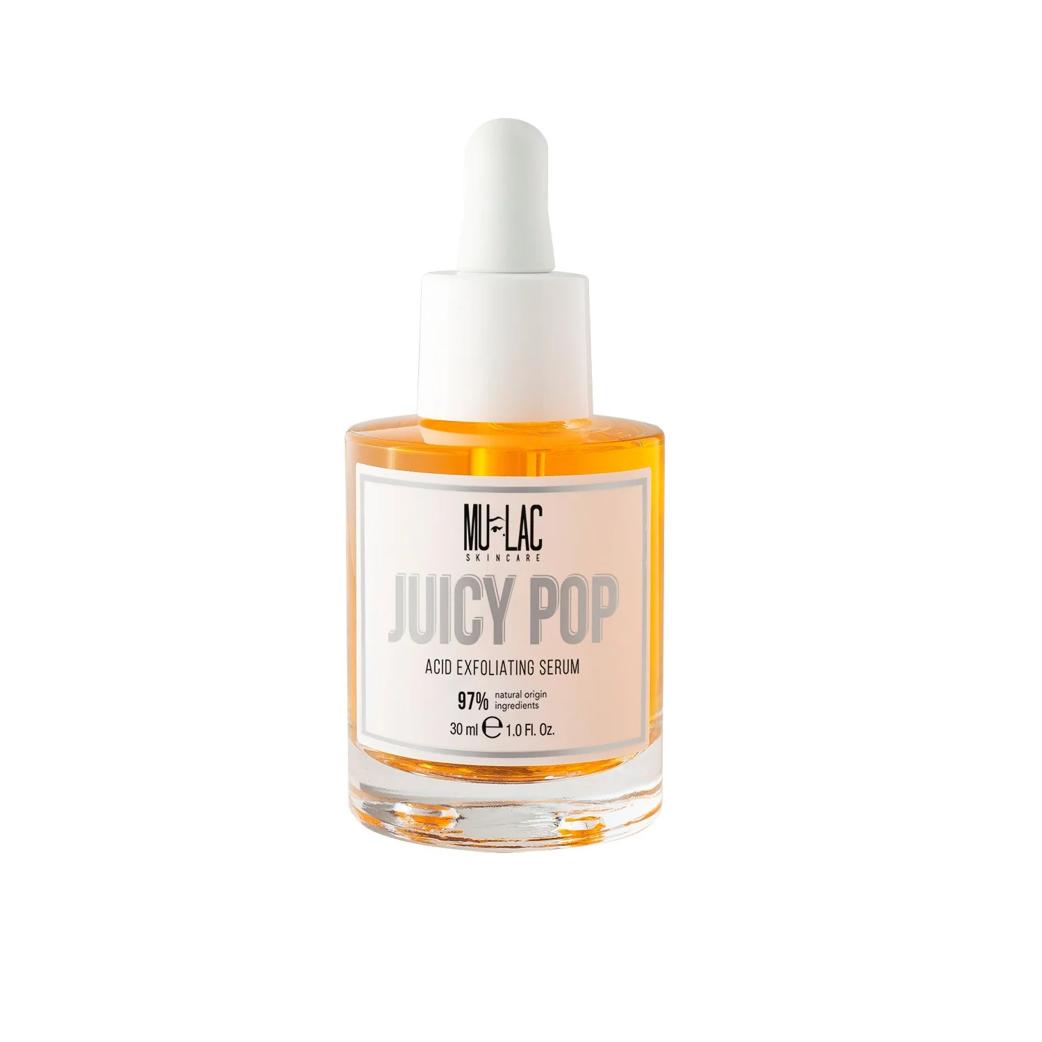 Bőrápolás JUICY POP savas hámlasztó szérum - Pattanás elleni arcszérum, Világosító arcszérum