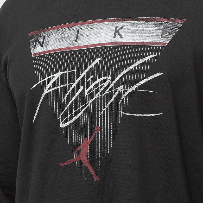 JORDAN Long-Sleeve Graphic Tee black/gym red