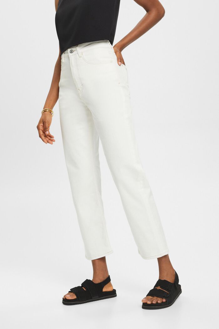 Verkürzte Jeans mit geradem Bein