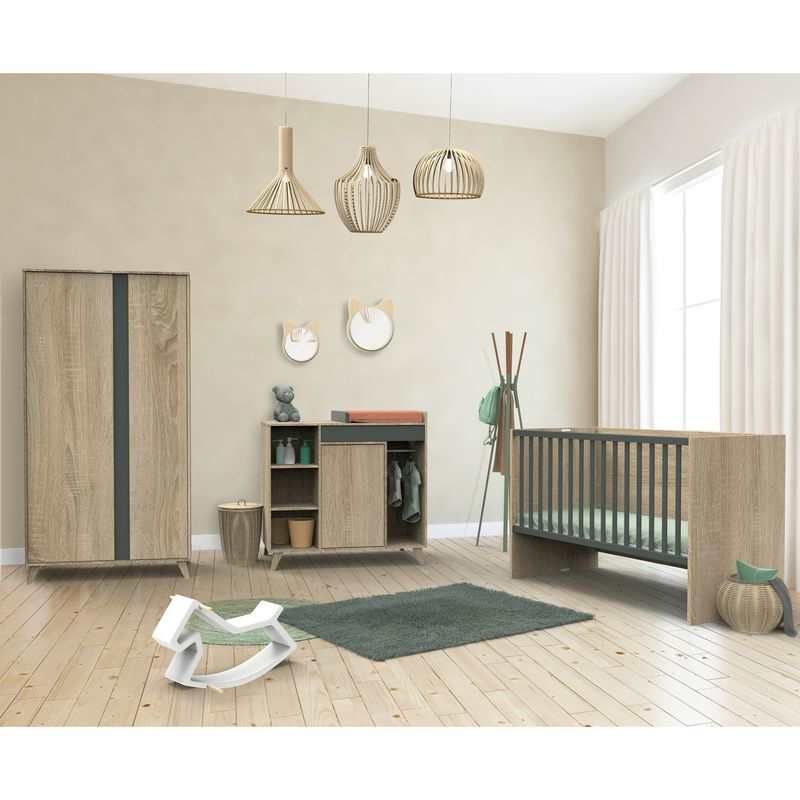 Lit bébé évolutif en lit junior 140x200cm Nova
