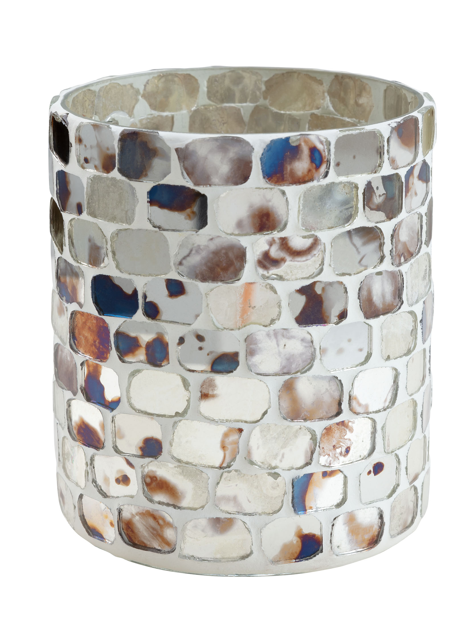 Melrose Windlicht, Antique Gold finish
