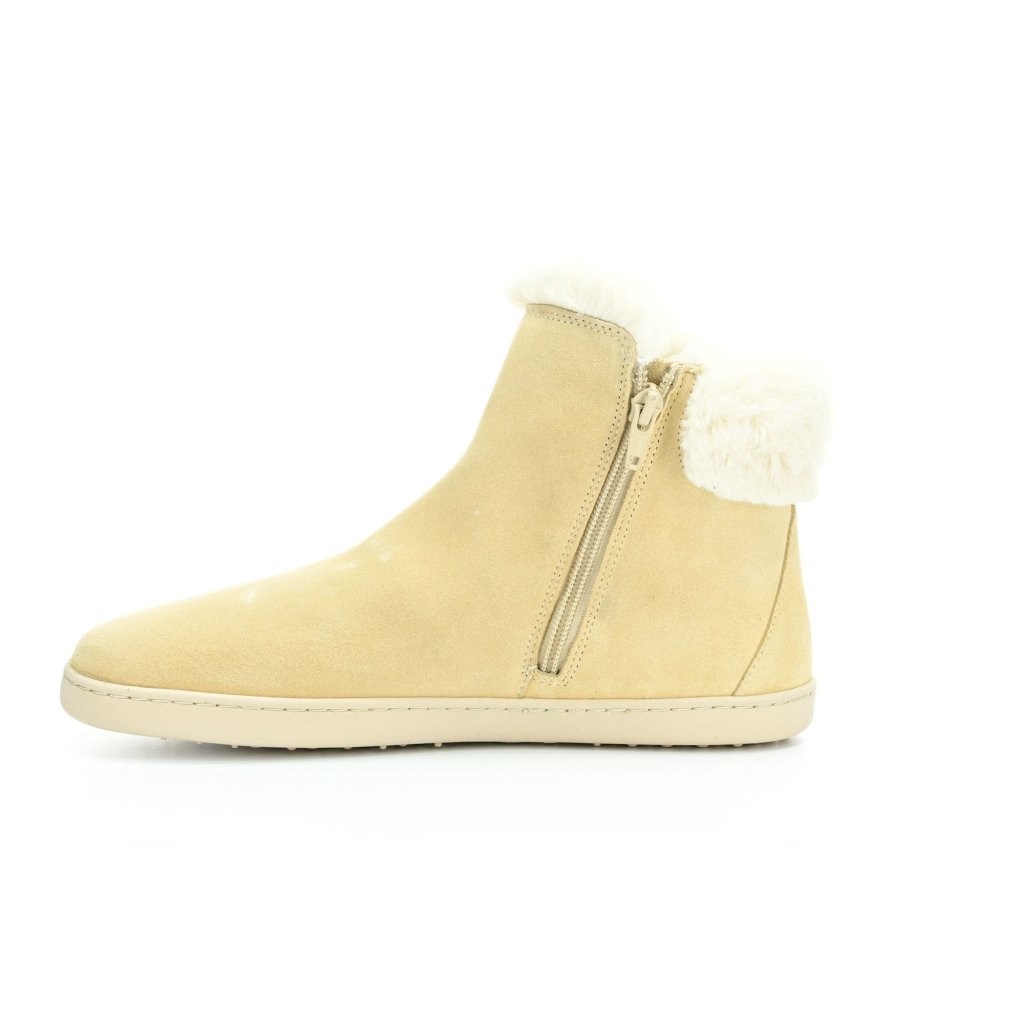 Shapen Fluffy Beige Winterbarfußschuhe