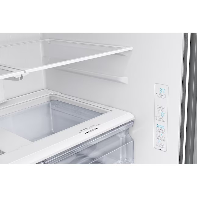 Samsung 27-cu ft French Door Refrigerator with Dual Ice Maker (Fingerprint Resistant Stainless Steel) ENERGY STAR