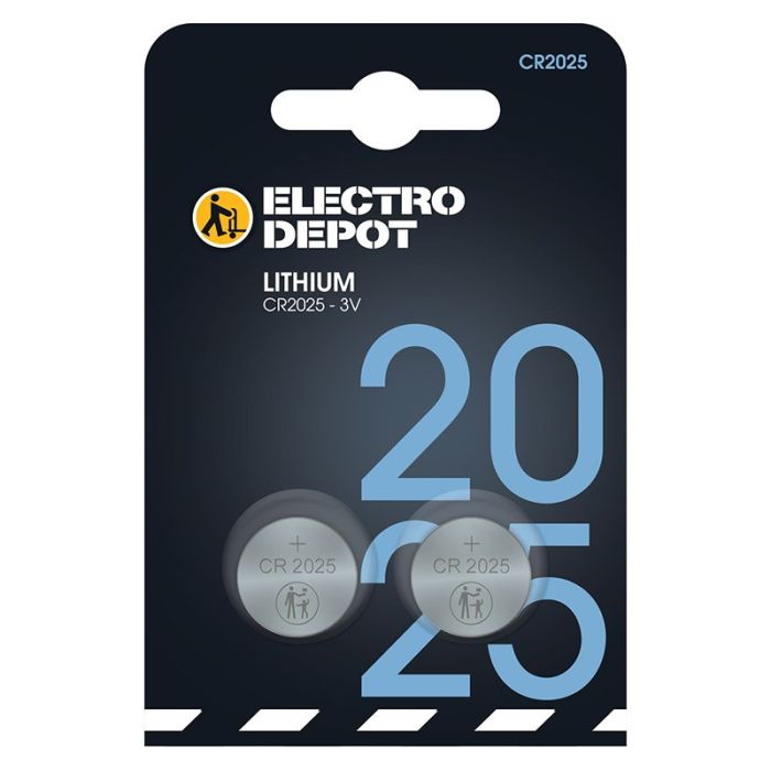 Baterie ELECTRO DÉPÔT CR2025 X2 Litiu
