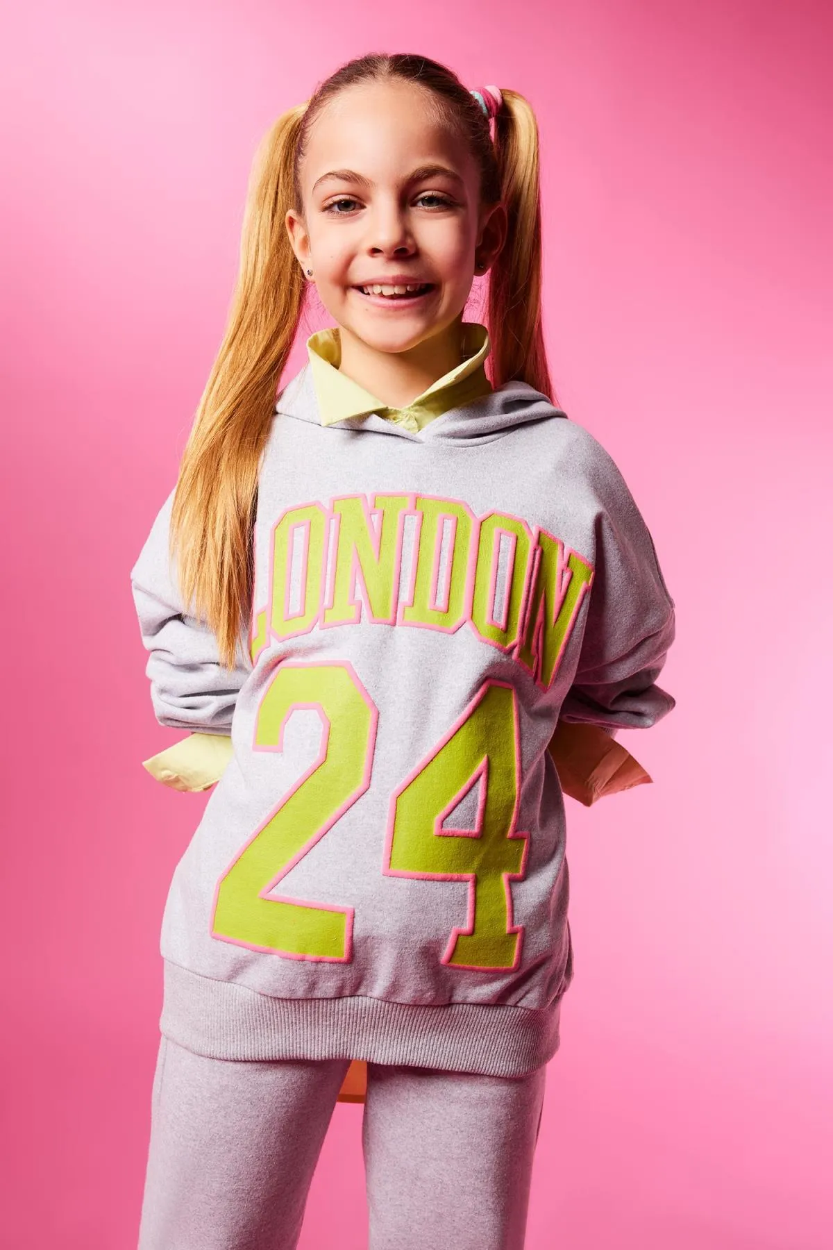 DeFacto  Bedrucktes Kapuzensweatshirt mit Oversize-Passform für Mädchen Z7848a623sp