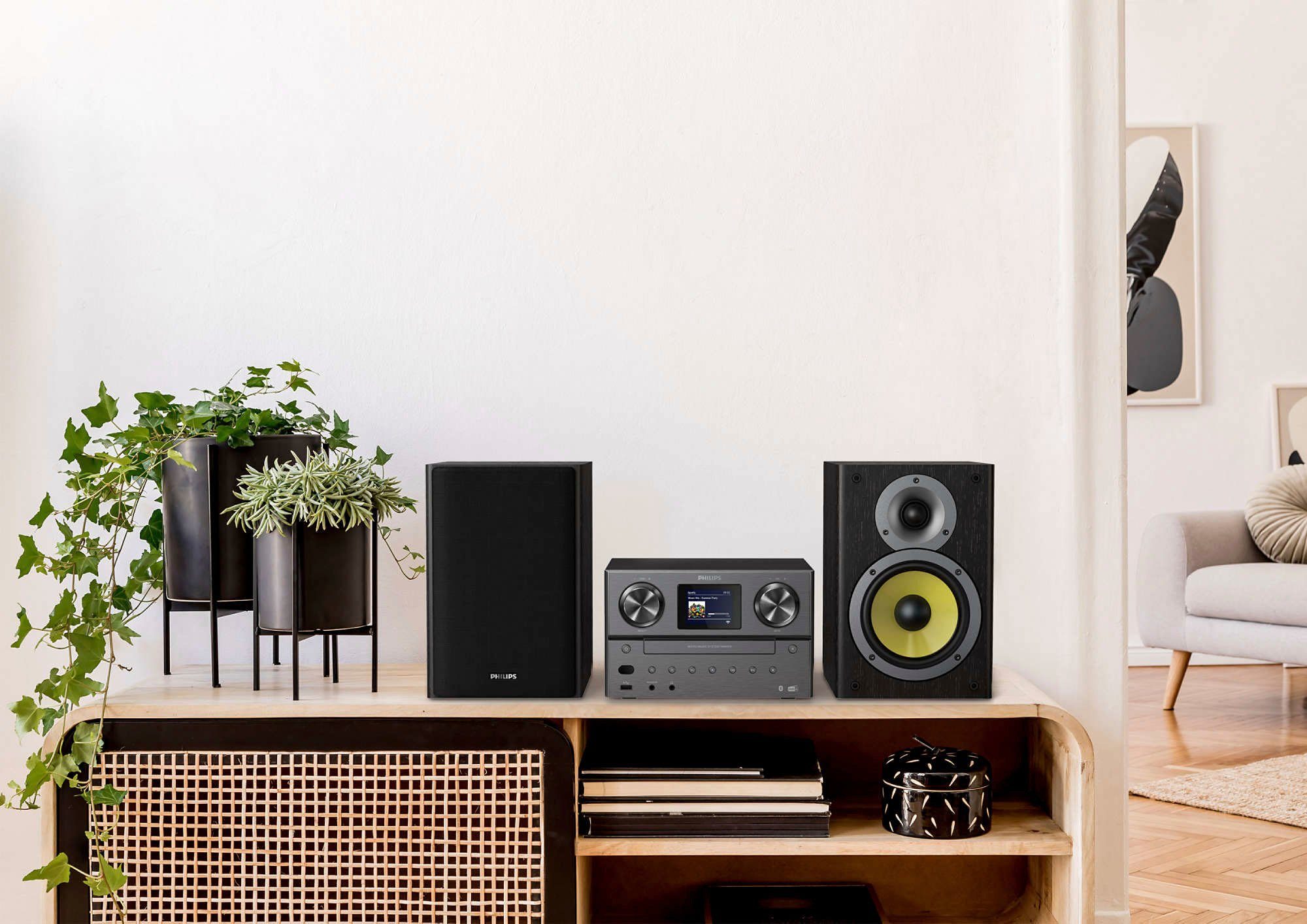 Philips TAM8905 Radio (Digitalradio (DAB), FM-Tuner, Internetradio, 100 W)