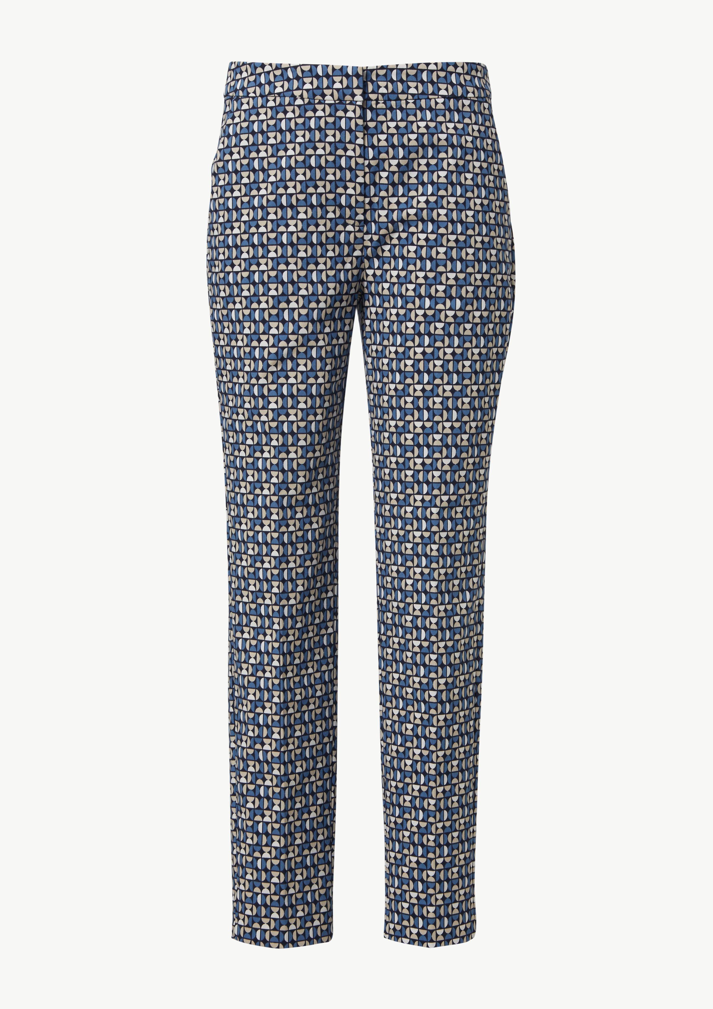 Viskosestretch-Hose im Slim Fit - navy