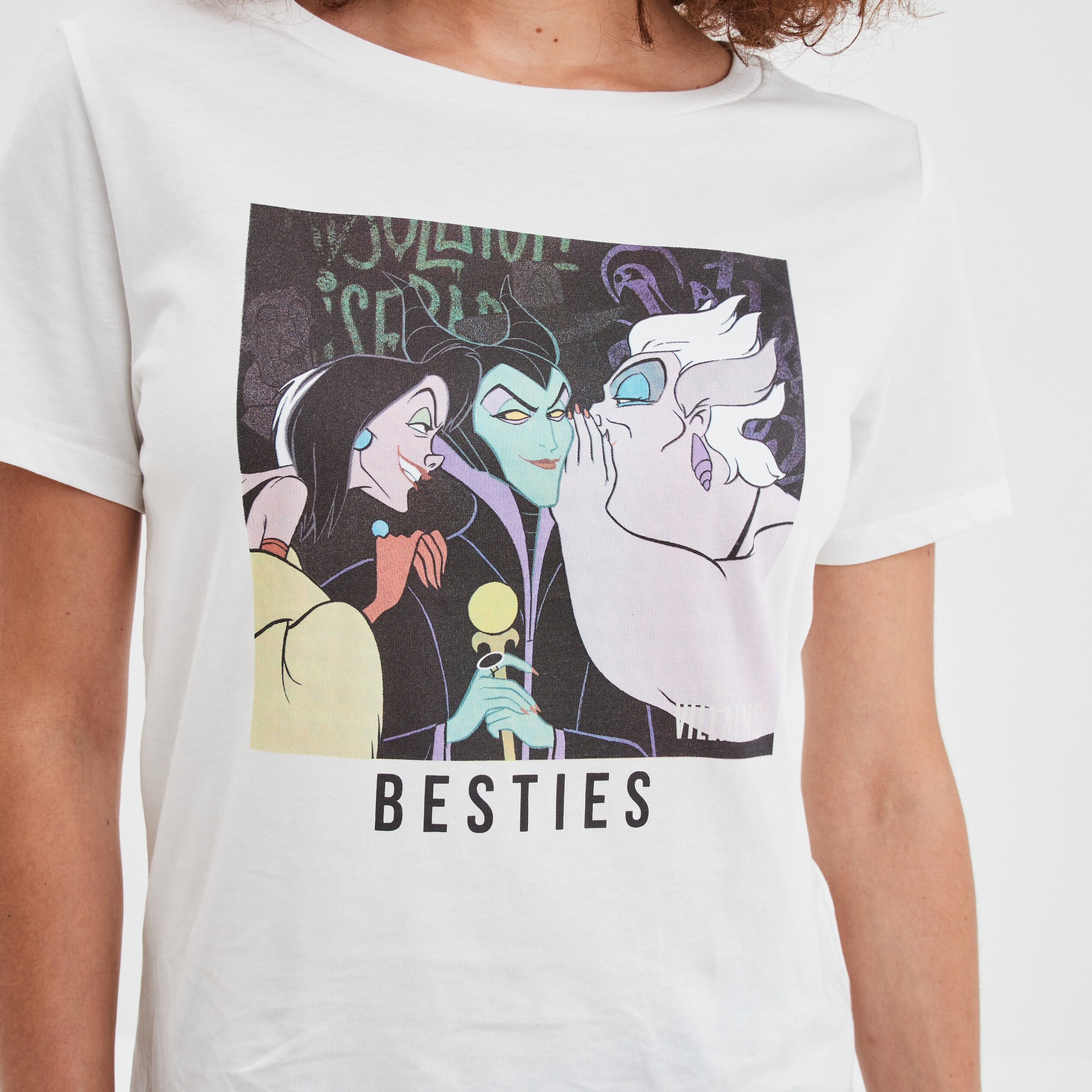 T-shirt manches courtes Vilaines DS ivoire femme | La Halle
