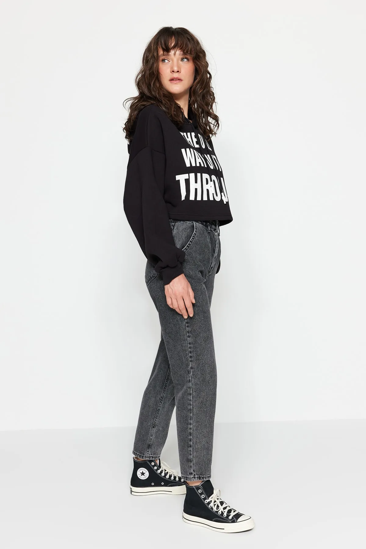 Trendyol Modest  Jeans - Schwarz - Straight