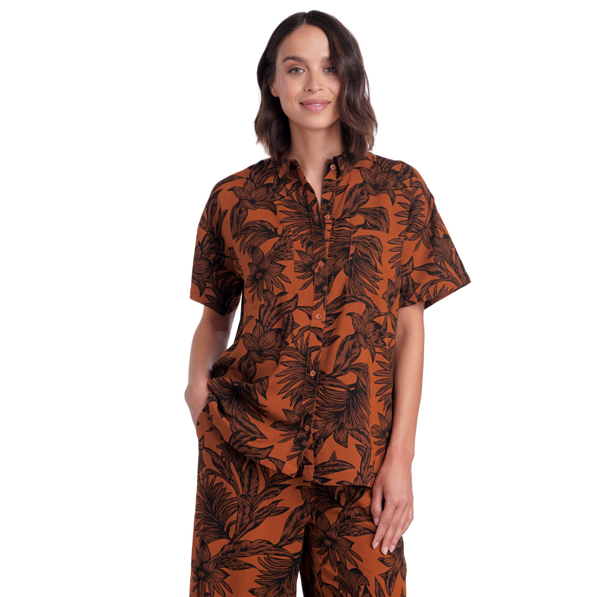 Damen Hemd im Tropical-Look