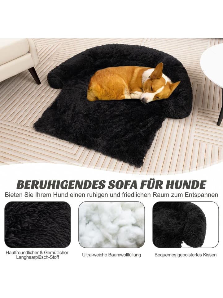 COSTWAY Hundebett 101x89x16cm in Schwarz günstig kaufen onesize
