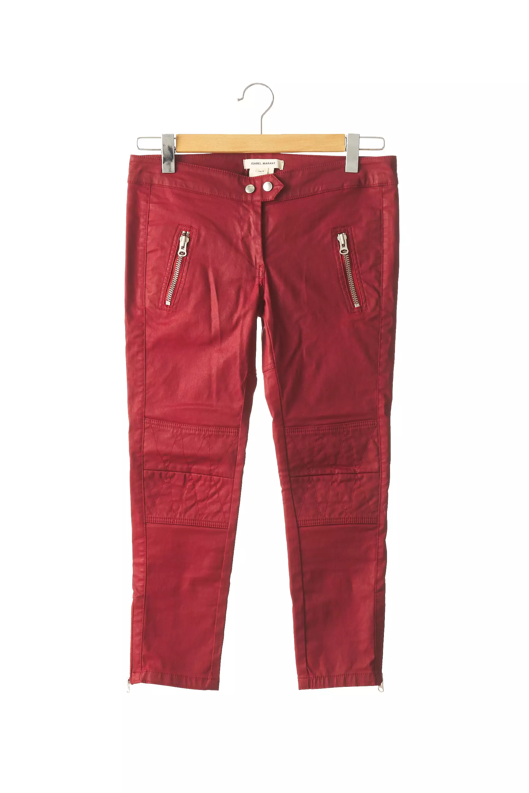 Isabel Marant Pour H M Pantalons Droits Femme couleur rouge