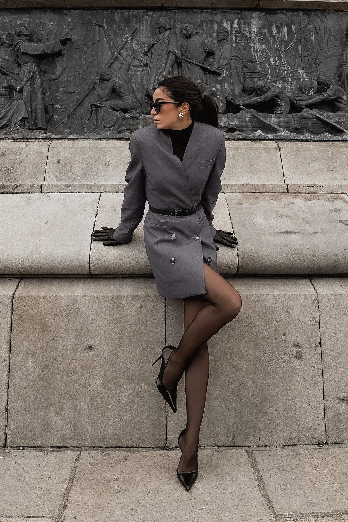 Gerades Oversize-Blazerkleid