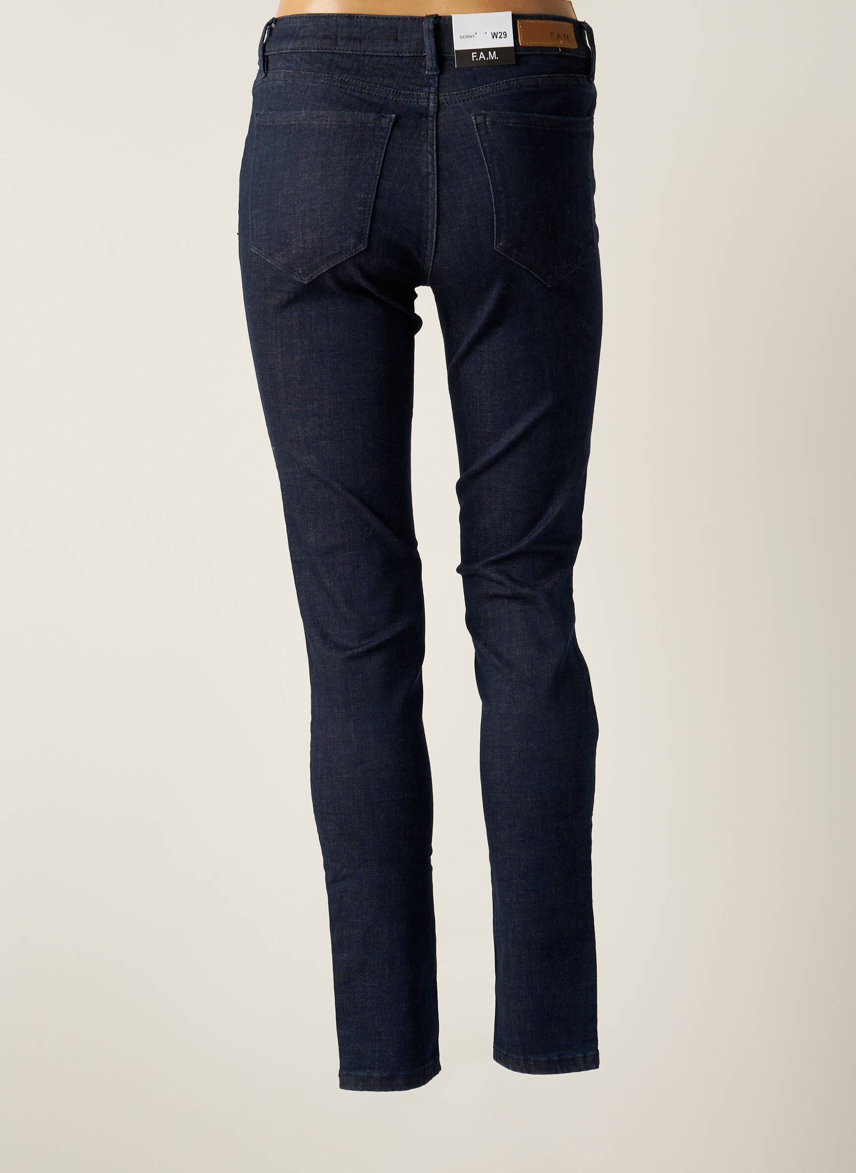 F A M  Jeans Skinny Femme couleur bleu