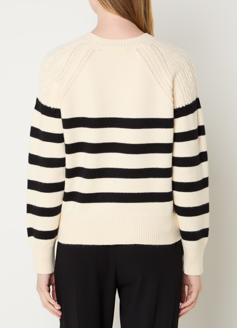 Pulover Quinley Fine Knit French Connection cu dungi