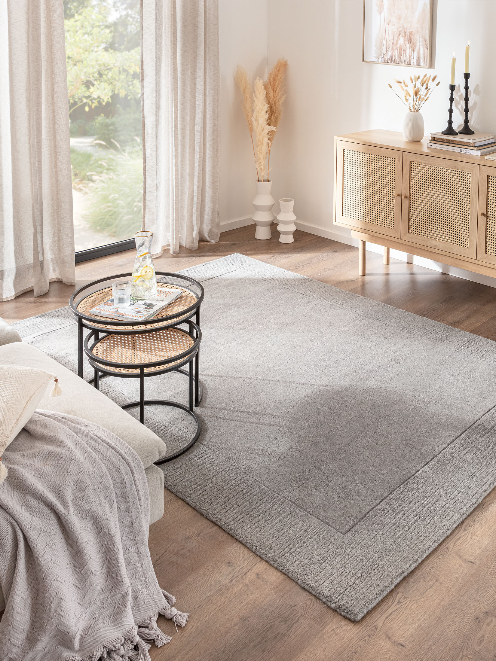Comino Woll-Teppich, Light Grey