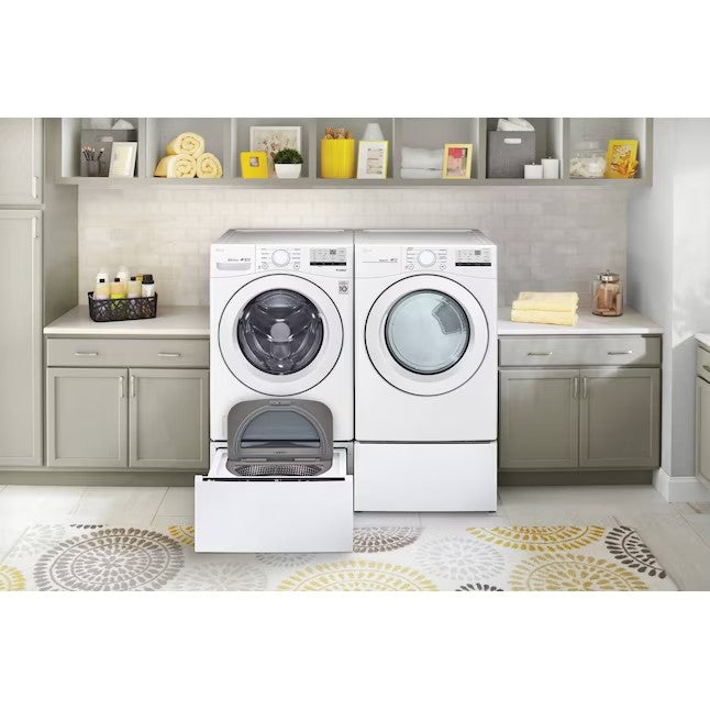 LG 4.5-cu ft High Efficiency Stackable Front-Load Washer (White) ENERGY STAR