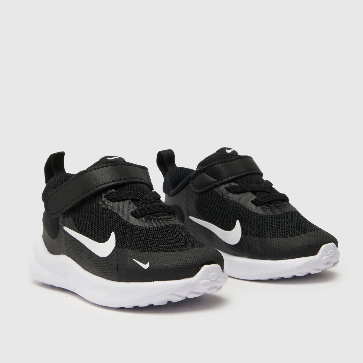 Nike Revolution 7 sneakers för småbarn i svart och vitt
