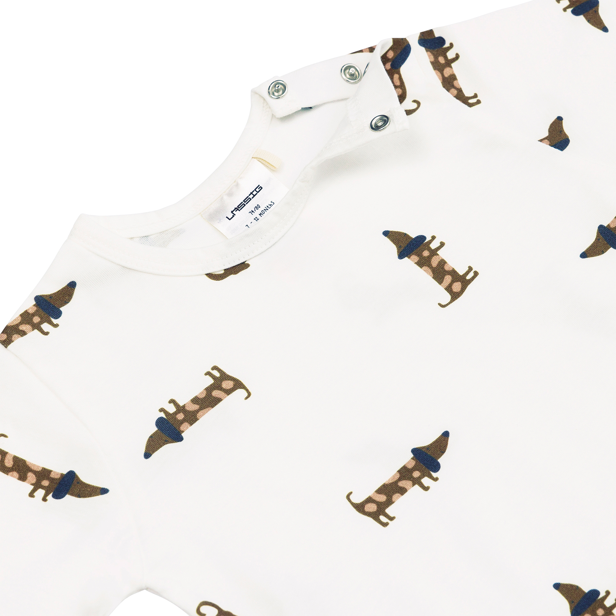 Kinder Pyjama Kurz - Bio Baumwolle, Hund Milky